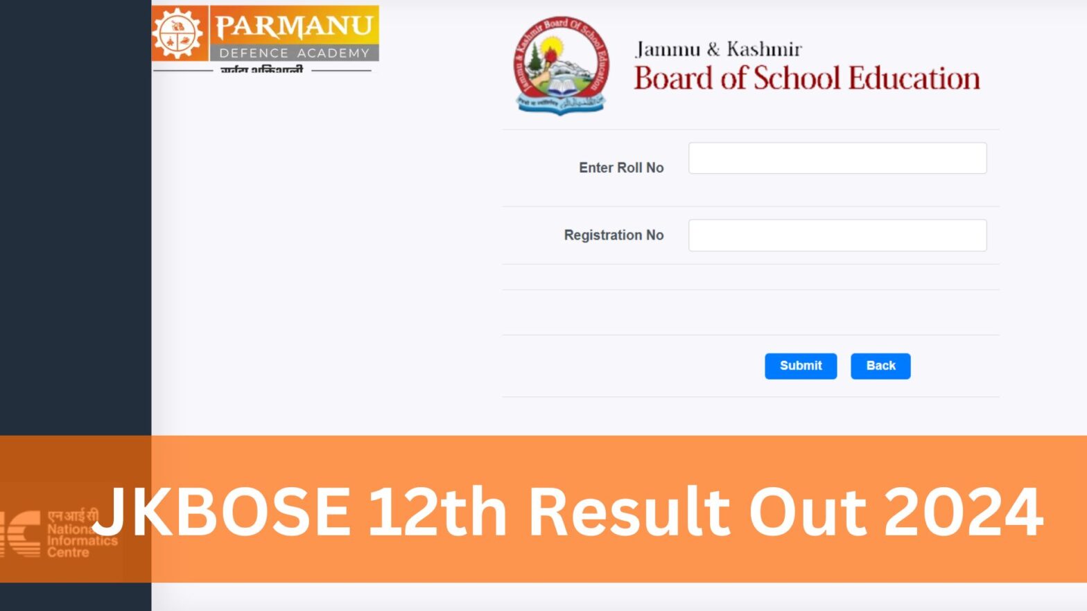 JKBOSE 12th Result Out 2024